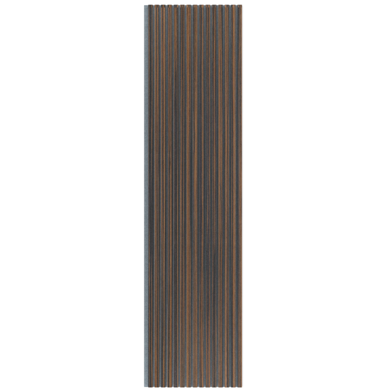Panel Acústico Listones de Madera Enchapado Ébano