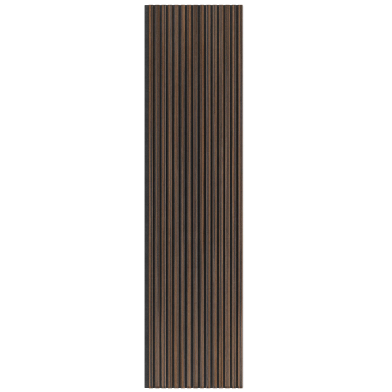 Panel Acústico Listones de Madera Enchapado Ébano
