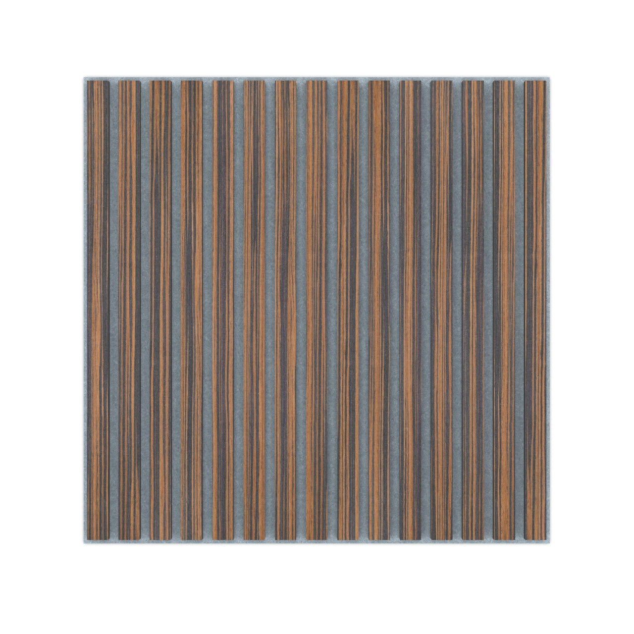 Panel Acústico Listones de Madera Enchapado Ébano 1,44 m²