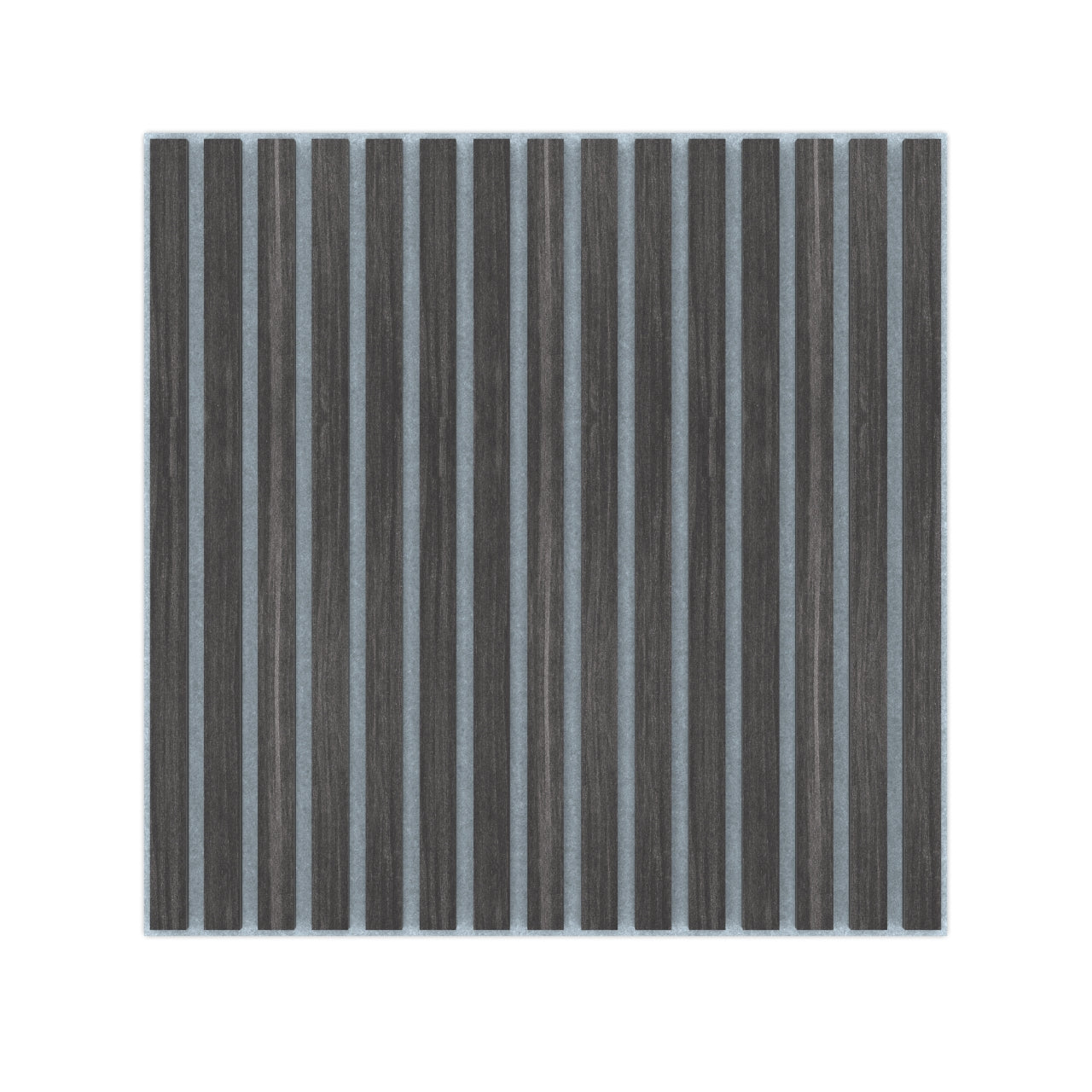 Panel Acústico Listones de Madera Enchapado Encina Negra 1,44 m²