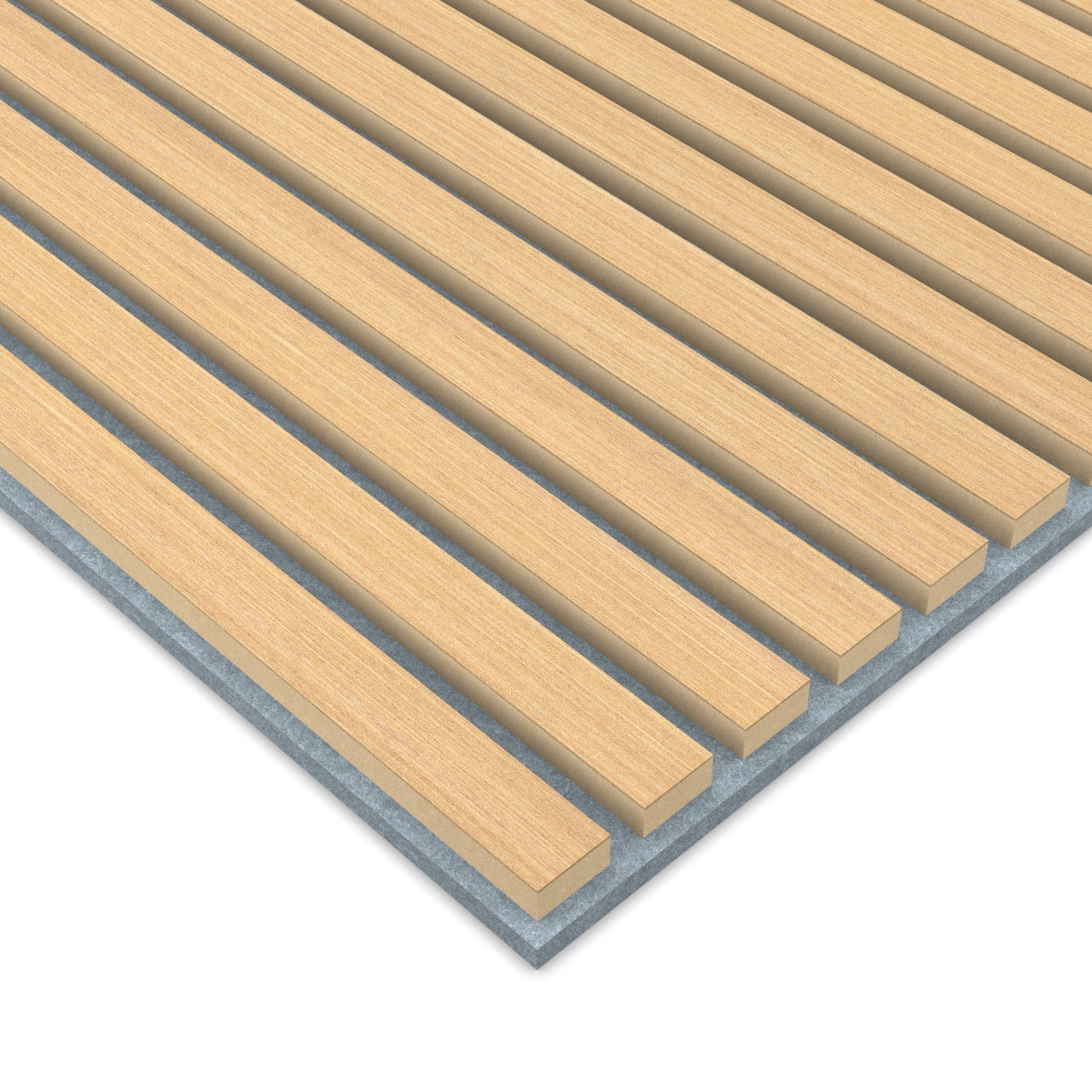 Panel Acústico Listones de Madera Enchapado Freijo 1,44 m²
