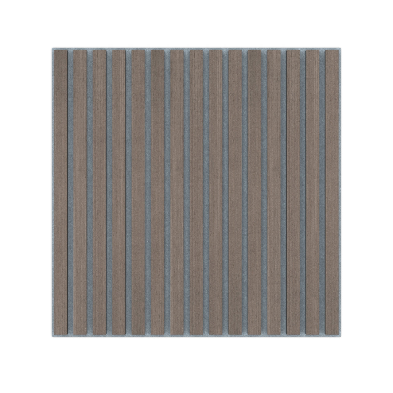 Panel Acústico Listones de Madera Enchapado Gris Lineal 1,44 m²