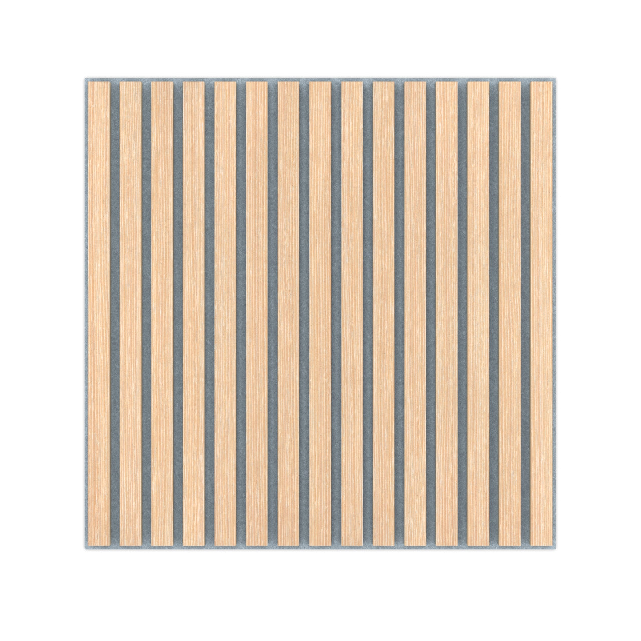 Panel Acústico Listones de Madera Enchapado Patina Blanca 1,44 m²