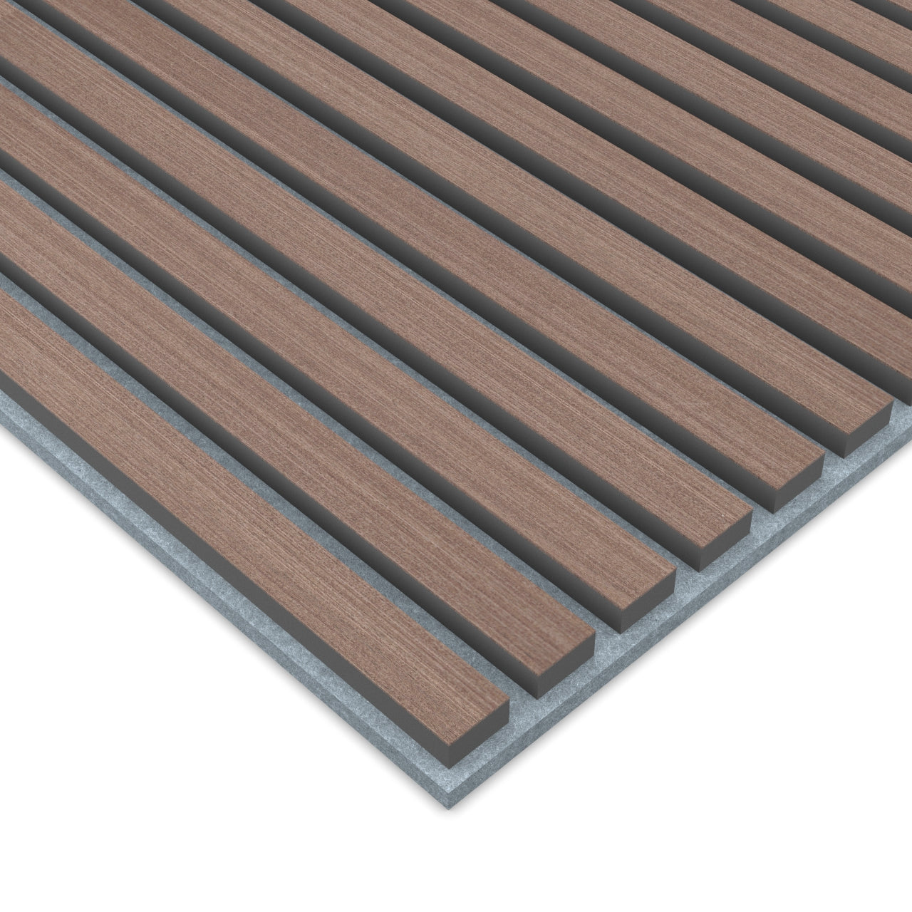 Panel Acústico Listones de Madera Enchapado Wenge 1,44 m²