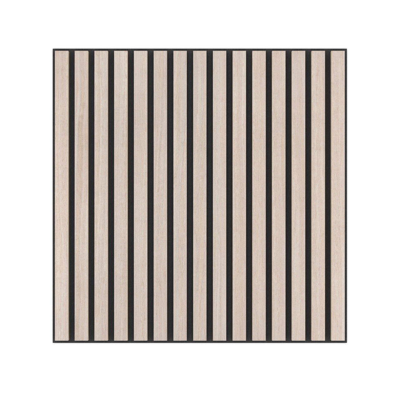 Panel Acústico Listones de Madera Enchapado Ceniza 1,44 m²
