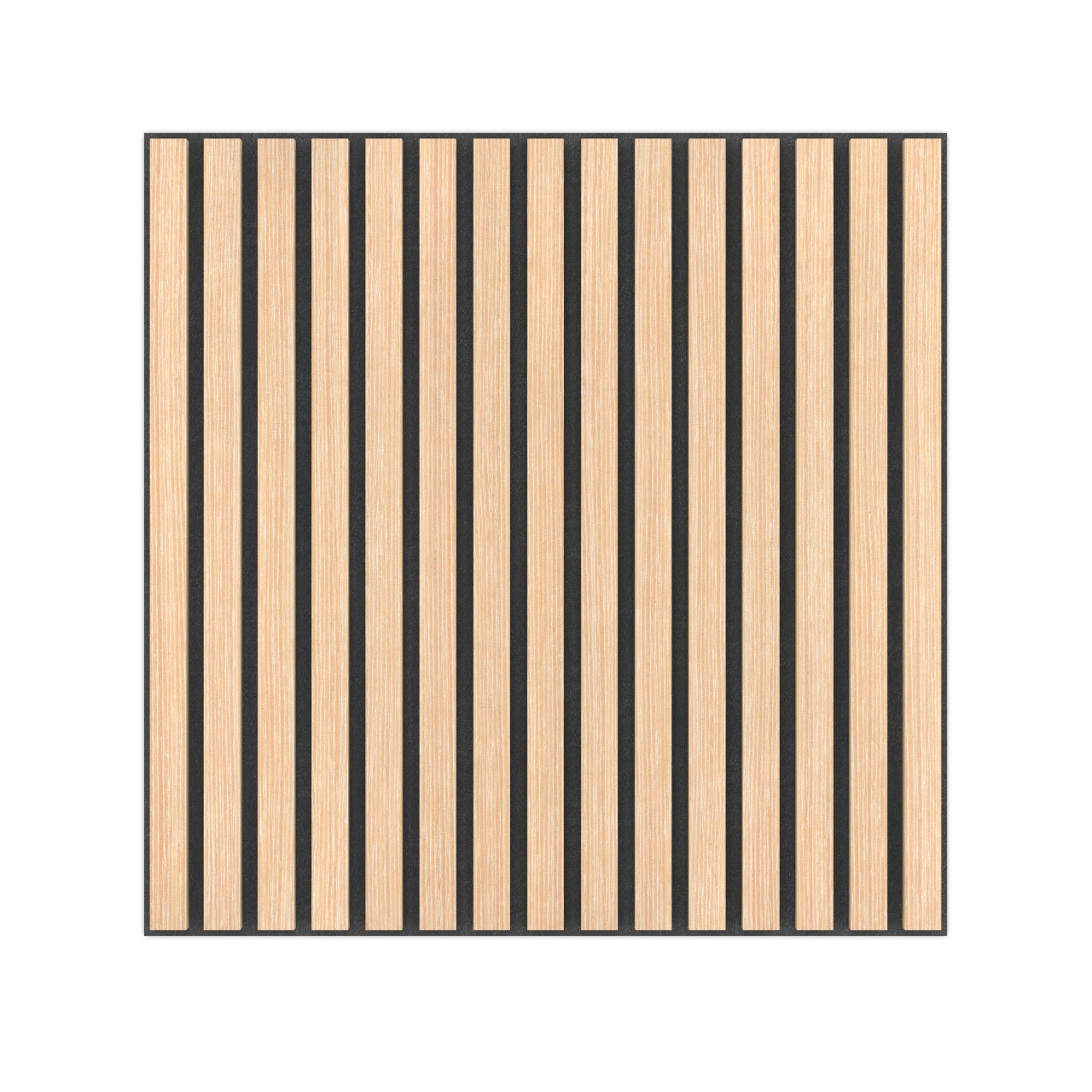 Panel Acústico Listones de Madera Enchapado Patina Blanca 1,44 m²