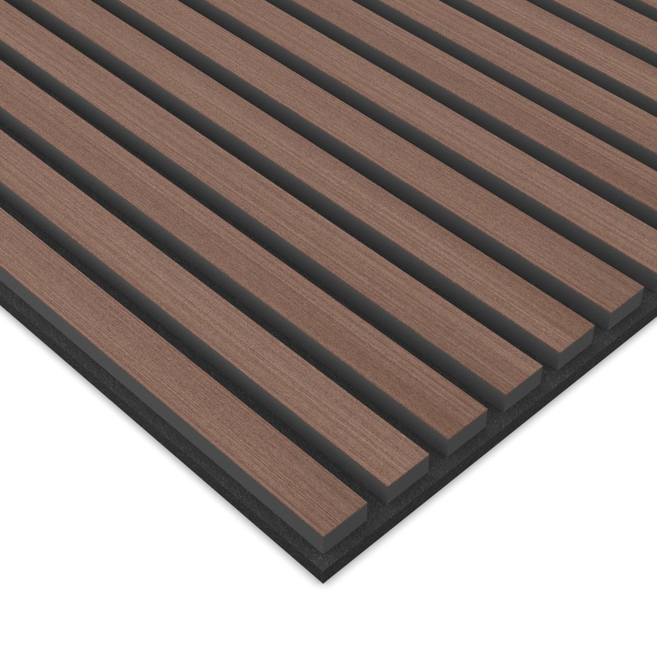 Panel Acústico Listones de Madera Enchapado Wenge 1,44 m²