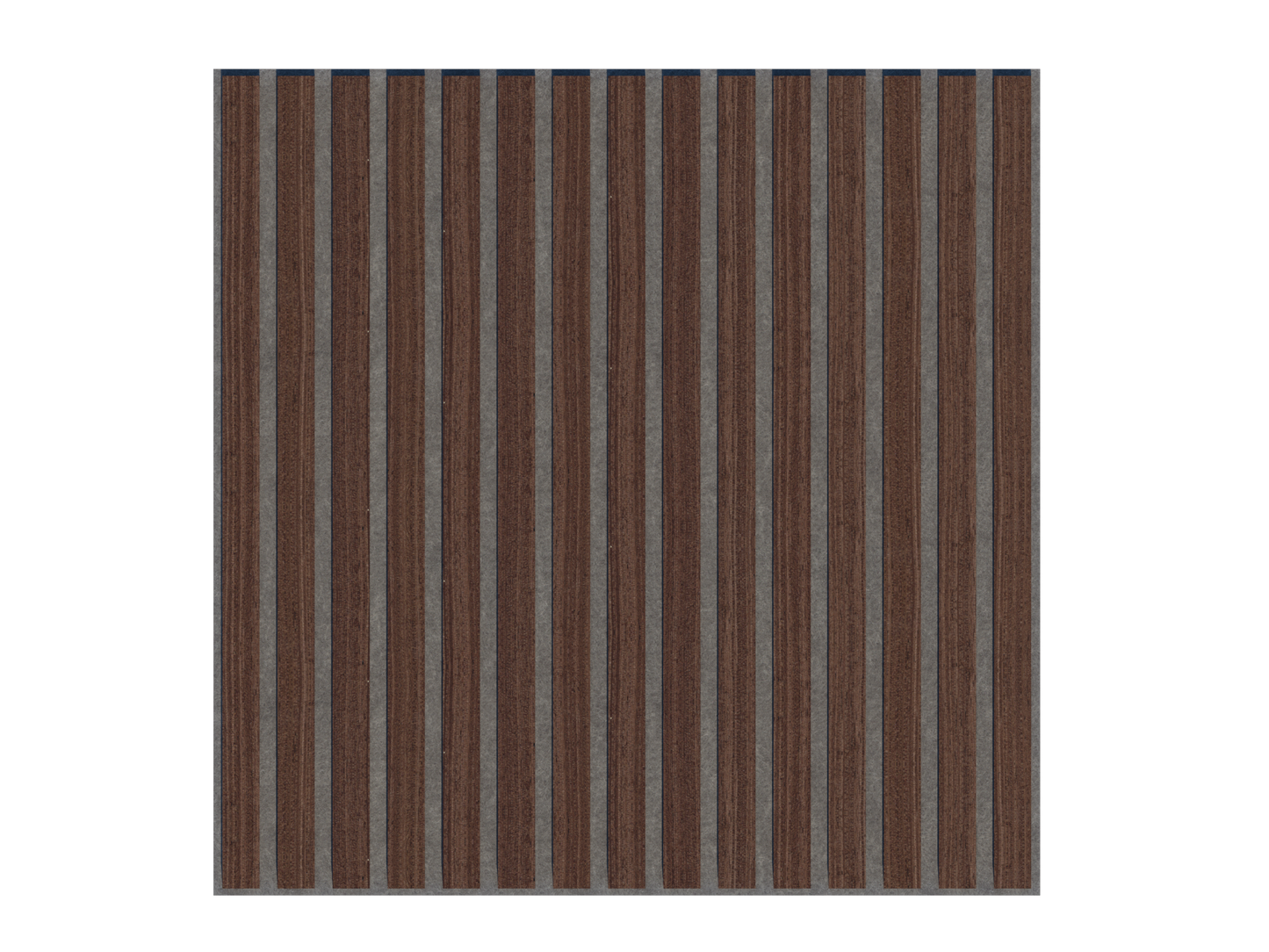 Panel Acústico Listones de Madera Enchapado Wenge 1,44 m²