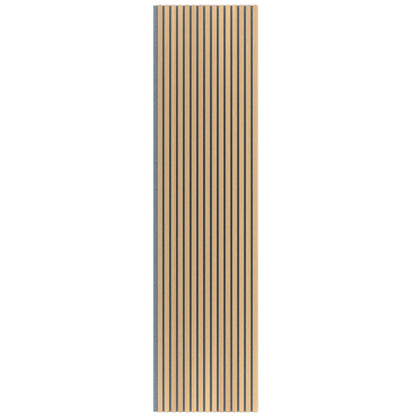 Panel Acústico Listones de Madera Enchapado Freijo