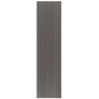 Panel Acústico Listones de Madera Enchapado Gris Lineal