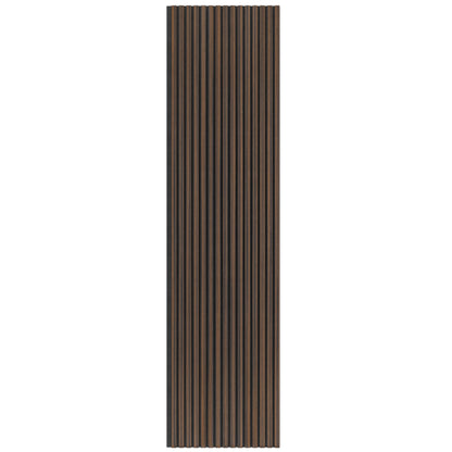 Panel Acústico Listones de Madera Enchapado Ébano