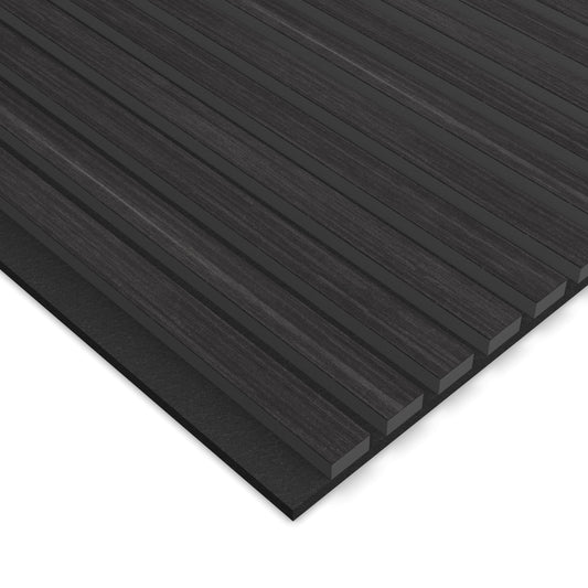 Panel Acústico Listones de Madera Enchapado Encina Negra