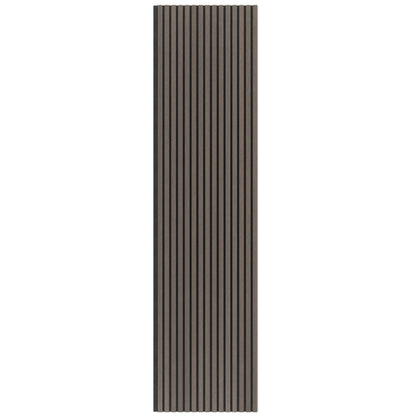 Panel Acústico Listones de Madera Enchapado Gris Lineal