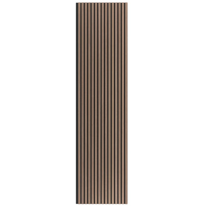 Panel Acústico Listones de Madera Enchapado Nogal