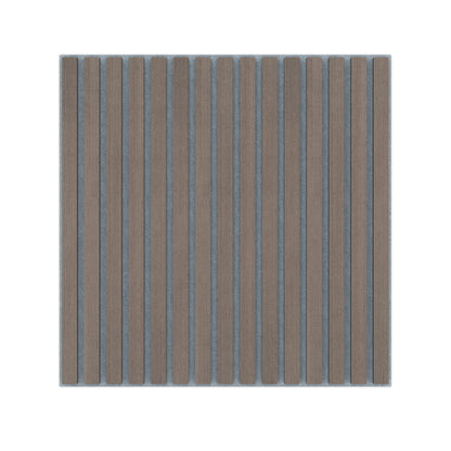Panel Acústico Listones de Madera Enchapado Gris Lineal 1,44 m²