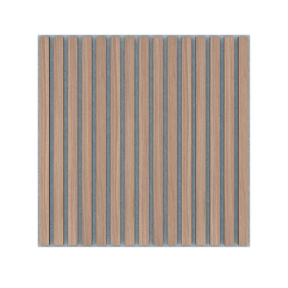 Panel Acústico Listones de Madera Enchapado Nogal 60x60cm