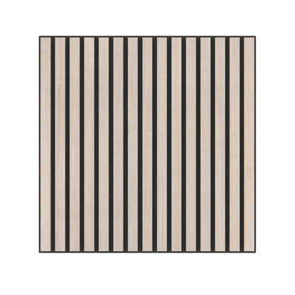Panel Acústico Listones de Madera Enchapado Ceniza 1,44 m²