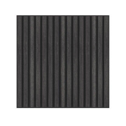 Panel Acústico Listones de Madera Enchapado Encina Negra 1,44 m²