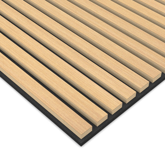 Panel Acústico Listones de Madera Enchapado Freijo 1,44 m²