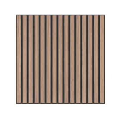 Panel Acústico Listones de Madera Enchapado Nogal 60x60cm
