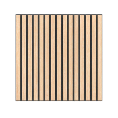 Panel Acústico Listones de Madera Enchapado Patina Blanca 1,44 m²