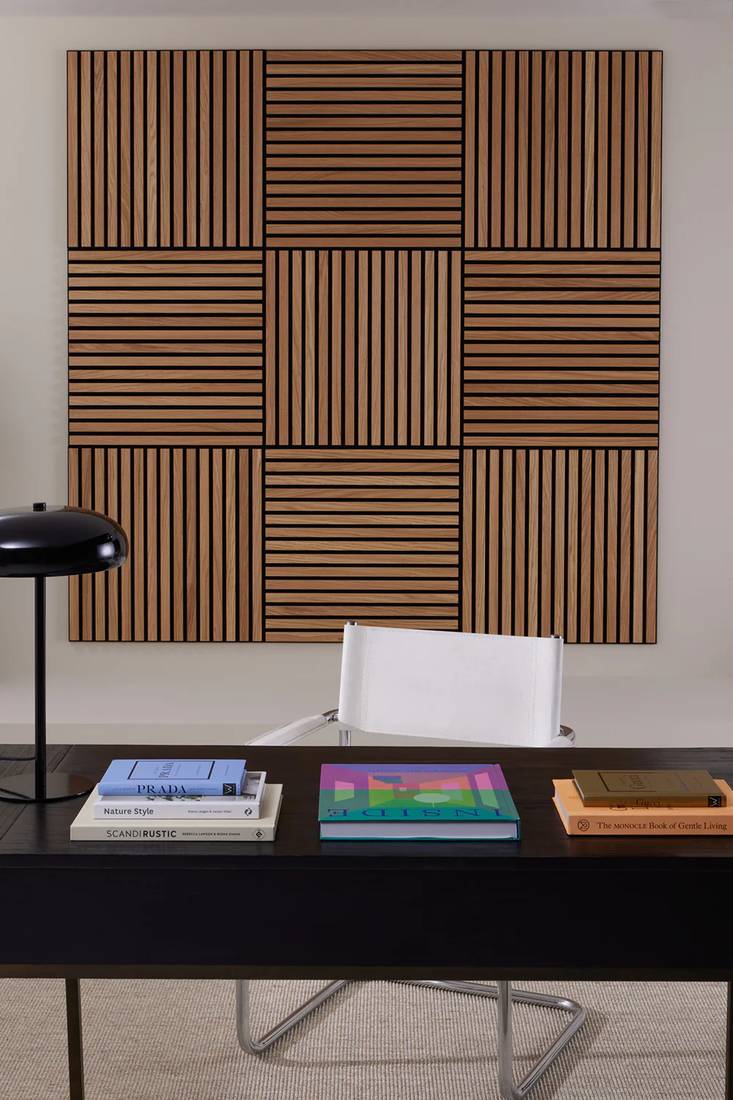 Wooden Panel 60 Roble en home office